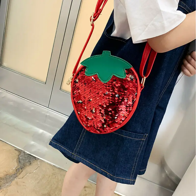 

Local Stock Cute Girls Women Fruit Shoulder Bag Tote Purse Messenger Crossbody Bags Handbag Pineapple Strawberry Sequined Bag