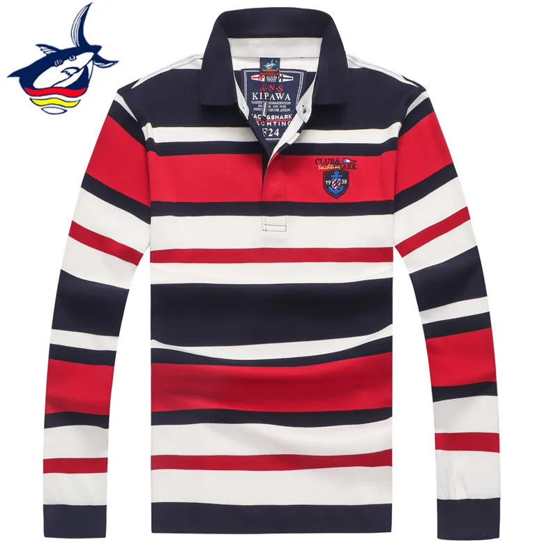 

Knitted Wear European Style Striped Sweater Man Famous Brand Tace & Shark mens sweaters for 2019 Turn-down Collar Pullover Men