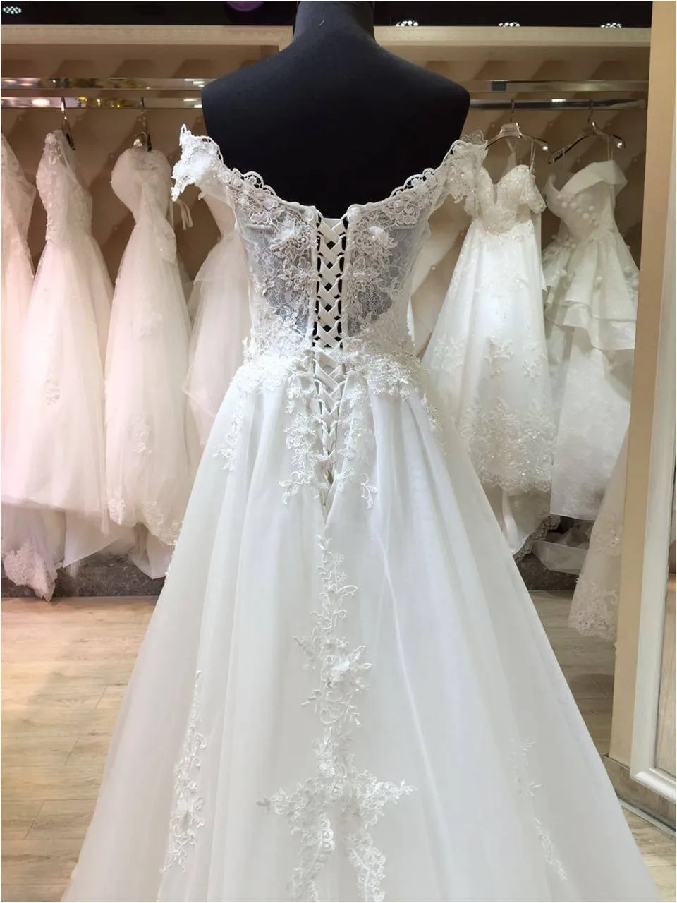 Off The Shoulder Mermaid Vestido De Novia Casamento Lace Bridal Detachable Train Gown mother of the bride dresses
