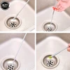 90CM Multifunction Cleaning Claw Hair Catcher Kitchen Sink Cleaning Tool Hair Clog Remover Grabber for Shower Drains Bath Basin 4