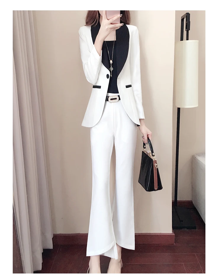 Mode pak zomer lente nieuwe vrouwen Koreaanse Slim was dunne Professional kleine pak dames темперамент pak herfst
