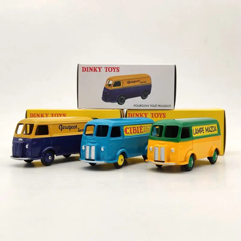 1/43 Dinky Toys 25B/25BV партия из 3 шт для Fourgon TOLE P ~ Postal и почтовые литые модели авто