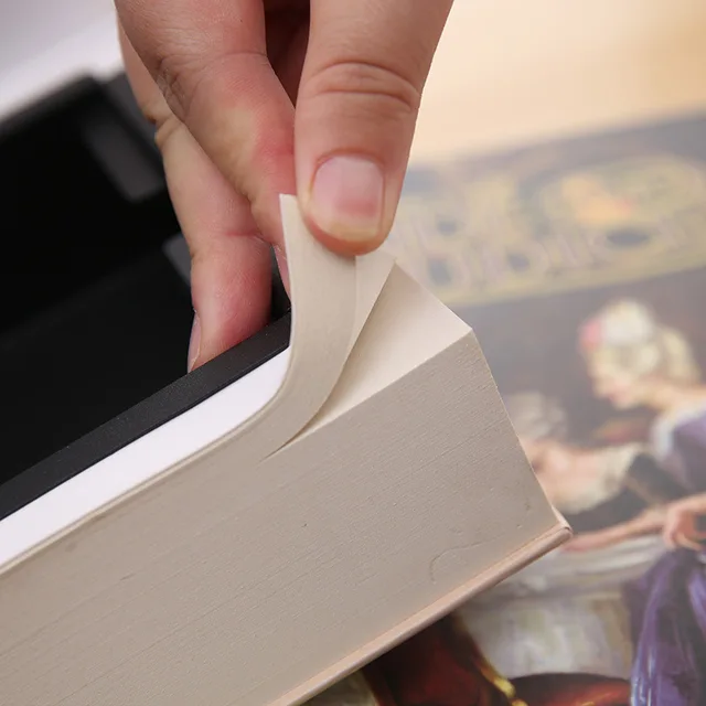 Creative Secret Book Hidden Security Safe Box Money Jewelry Stash Compartment Key/Code Lock Metal Simulation Classic Book Style 2