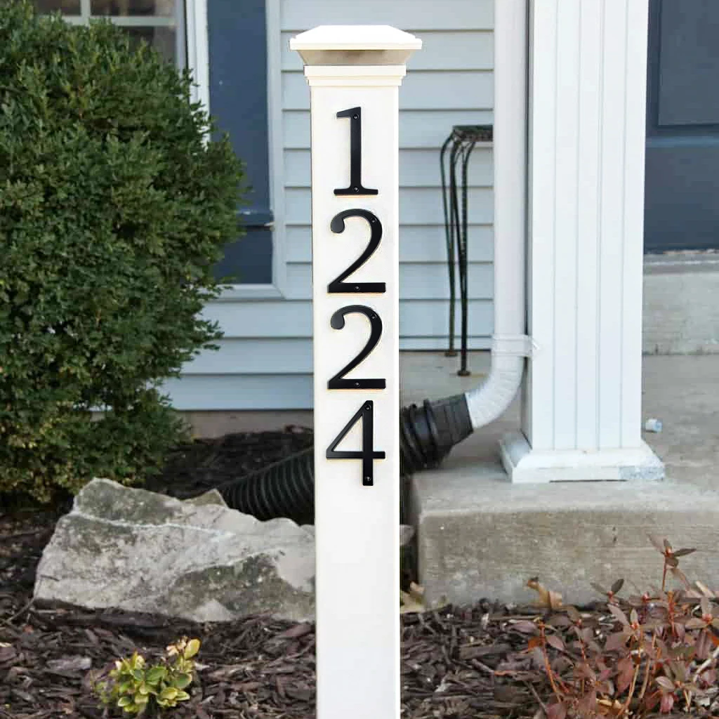 10 см большой современный дом номер двери домашний адрес почтовый ящик Номера для дома номер цифровой двери наружный знак 4 дюйма.#1 черный