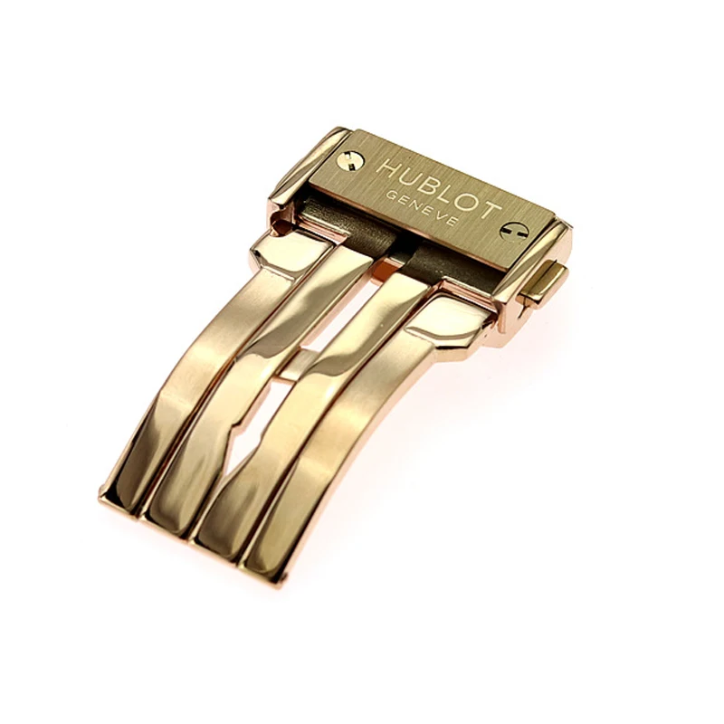 rosegold buckle Силиконовый ремешок Мужские аксессуары для часов 22 мм пряжка застежка ремешок для часов серии HUBLOT 19 мм x 25 мм водонепроницаемый браслет ремешок для часов - Цвет ремешка: rosegold buckle
