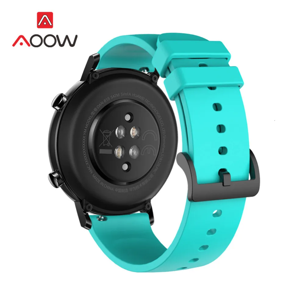 Мягкий спортивный силиконовый ремешок 20 мм для huawei Watch GT 2 samsung Galaxy Watch Active S2 Garmin быстросъемный браслет ремешок для часов