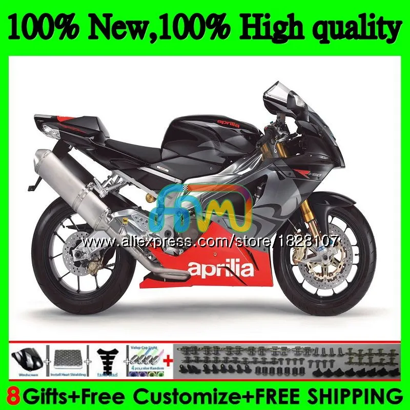 RSV1000R для Aprilia серебристо-серый RSV1000 R Mille 03 04 05 06 55BS. 24 RSV1000RR РСВ 1000 R RR 1000R 2003 2004 2005 2006 обтекатель - Цвет: No. 1