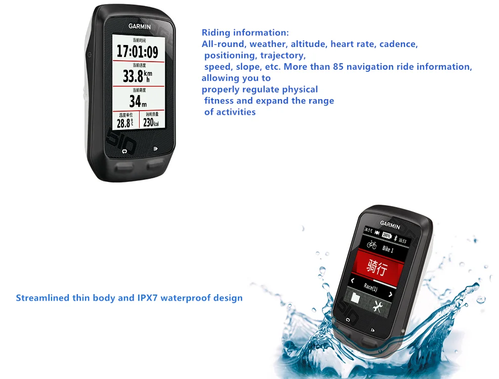 Garmin Edge 510 gps велосипед Код Таблица используется не используется Поддержка английский черный