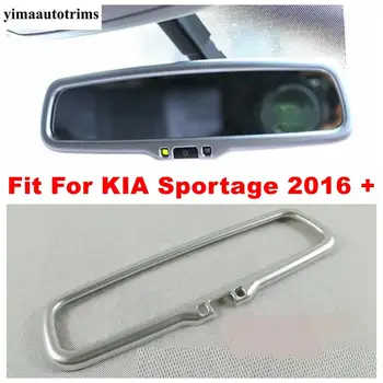 

Front Indoor Roof Rearview Mirror Frame Decoration Cover Trim Fit For Kia Sportage 2016 - 2020 ABS Matte Interior Refit Kit