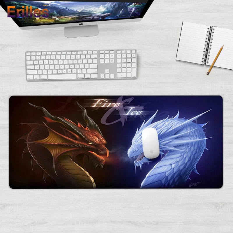  Silicone Soft MousePad Large Size Table Mat Computer CSGO Dota Gaming Mouse Pad Locking Edge Soft L