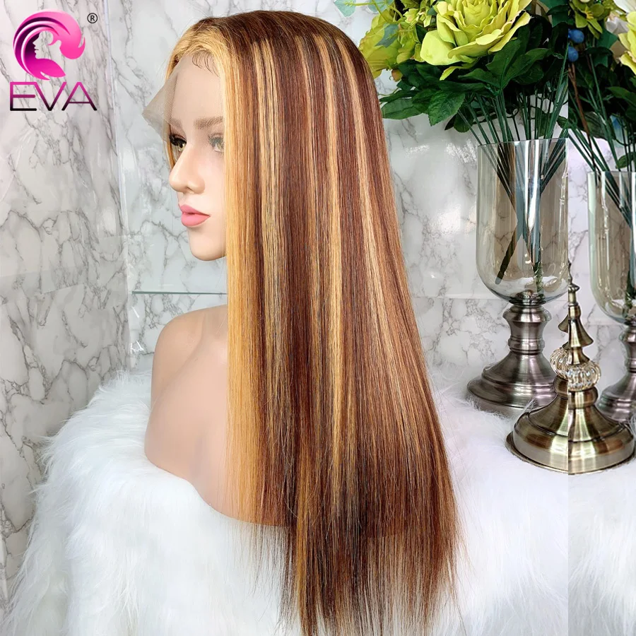 Эва(этиленвинилацетат) с эффектом деграде(переход от 13x6 Синтетические волосы на кружеве парики из натуральных волос на кружевной Выделите Цветной прямые Синтетические волосы на кружеве парики для волос с волосами младенца бразильские волосы Remy