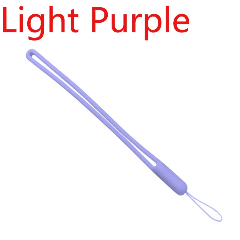 Light Purple Силиконовый ремешок для мобильного телефона Shellnail, ремешок для iPhone, Xiaomi, ремешок на запястье, брелок для камеры, ремешок для ID карты, для спортзала, USB, подвесная веревка - Цвет: Light Purple