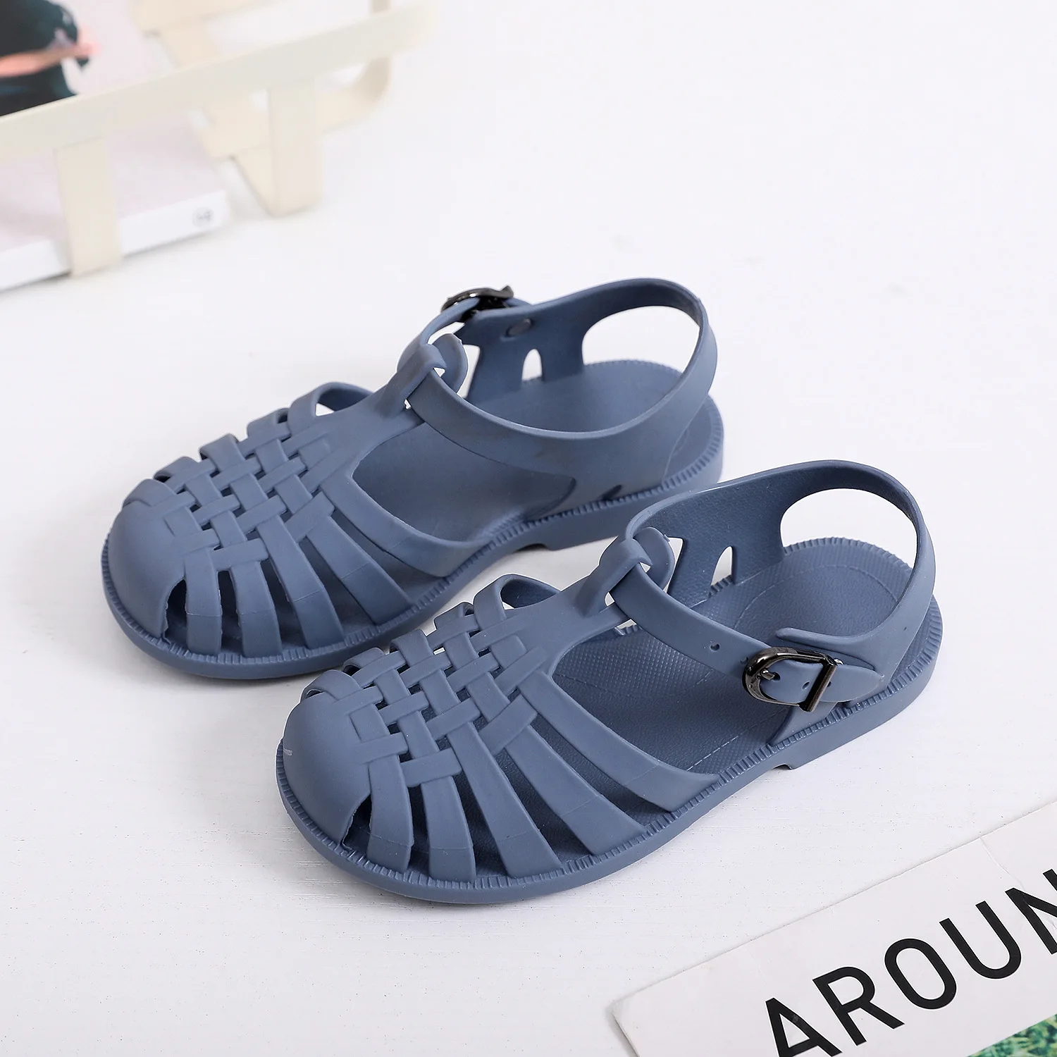 best children's shoes Summer Children Sandals Boys Toddler Soft Non-slip Princess Shoes Kids Candy Jelly Beach Shoes Girl Kids Casual Roman Slippers extra wide children's shoes