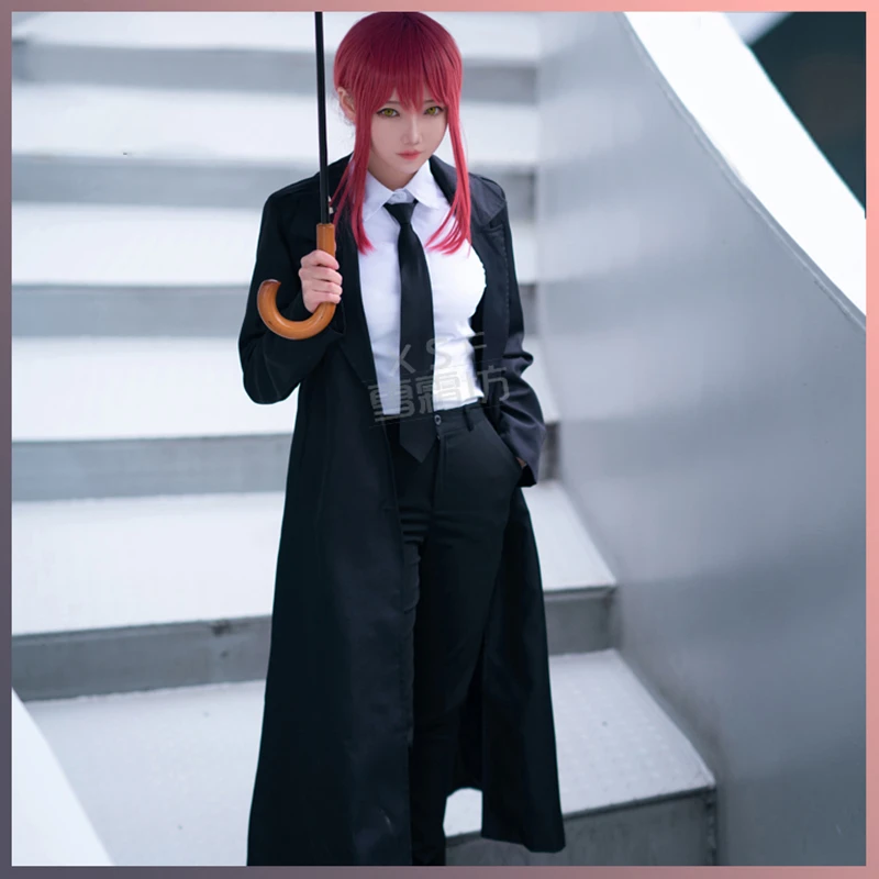 Anime Chainsaw Man Makima Cosplay Costume Women Fancy Outfit Uniform Halloween Carnival Party Role Play Clothings Daily Suits Game Costumes Aliexpress