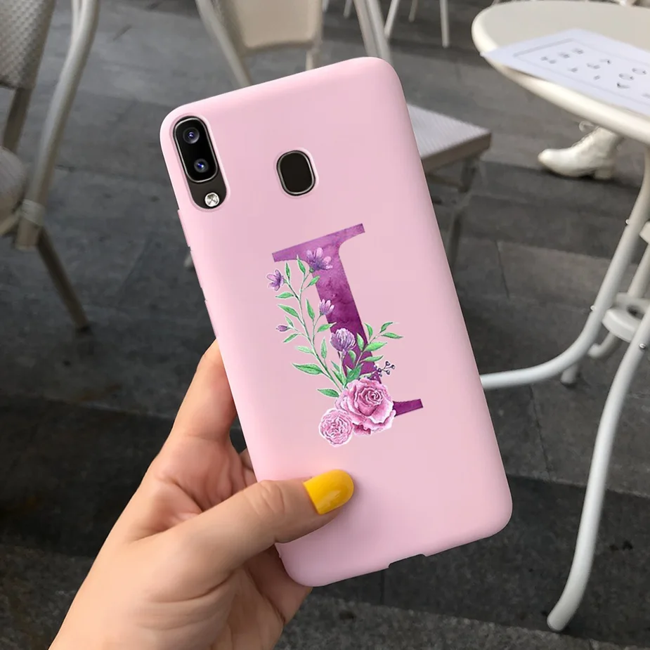 Cute Silicone Alphabet Design Phone Case - Soft Protective Bumper Cover