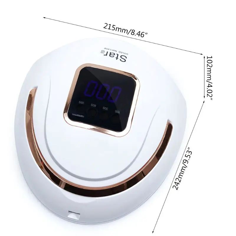 72W Nail Dryer UV LED Nails Lamp LCD Display 37 LEDs Timer Setting for Curing Art Tool