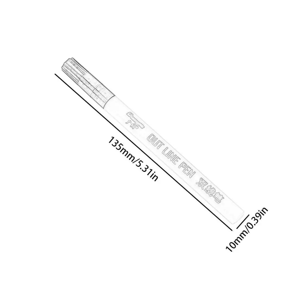 art markers 8 color double-line pens Light-colored student fluorescent marker crafts supplies stationery drawing pens