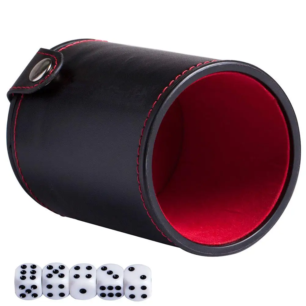 2019 кожаный стакан для игральных костей с отсеком хранения большинства игр в
