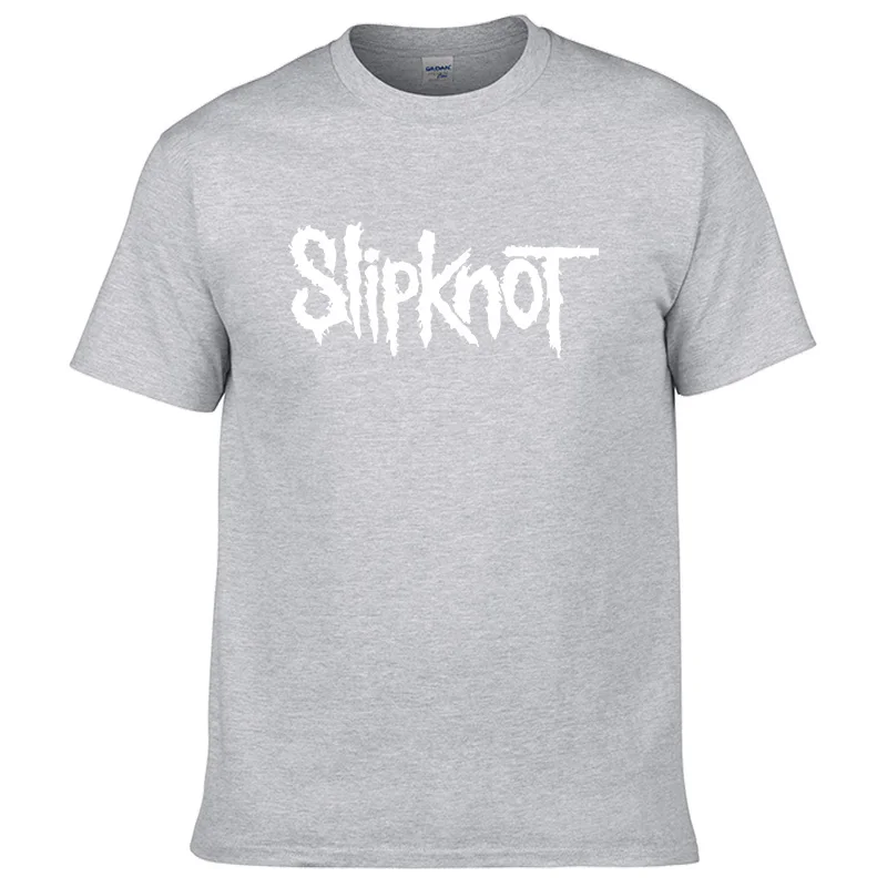 1 Slipknot хип-хоп футболка с коротким рукавом хлопок классический рок-группа персональный принт Топ летняя простая уличная одежда - Цвет: 1