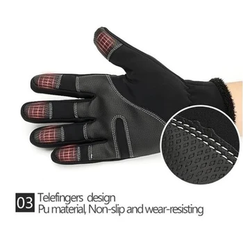 Alternative view of Winter Gloves Waterproof Thermal Touch Screen Thermal Windproof Warm Gloves Cold Weather Running Sports Hiking Ski Gloves