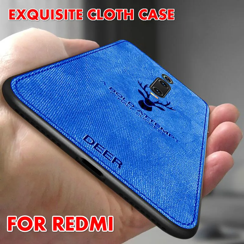 

Cloth Fabric Deer Case For Xiaomi Mi 9T K20 Pro CC9 CC9E A3 Lite Redmi Note 8 7 6 5 Pro 7A 6A 5A 9 SE 8 Lite Soft Silicone Cover