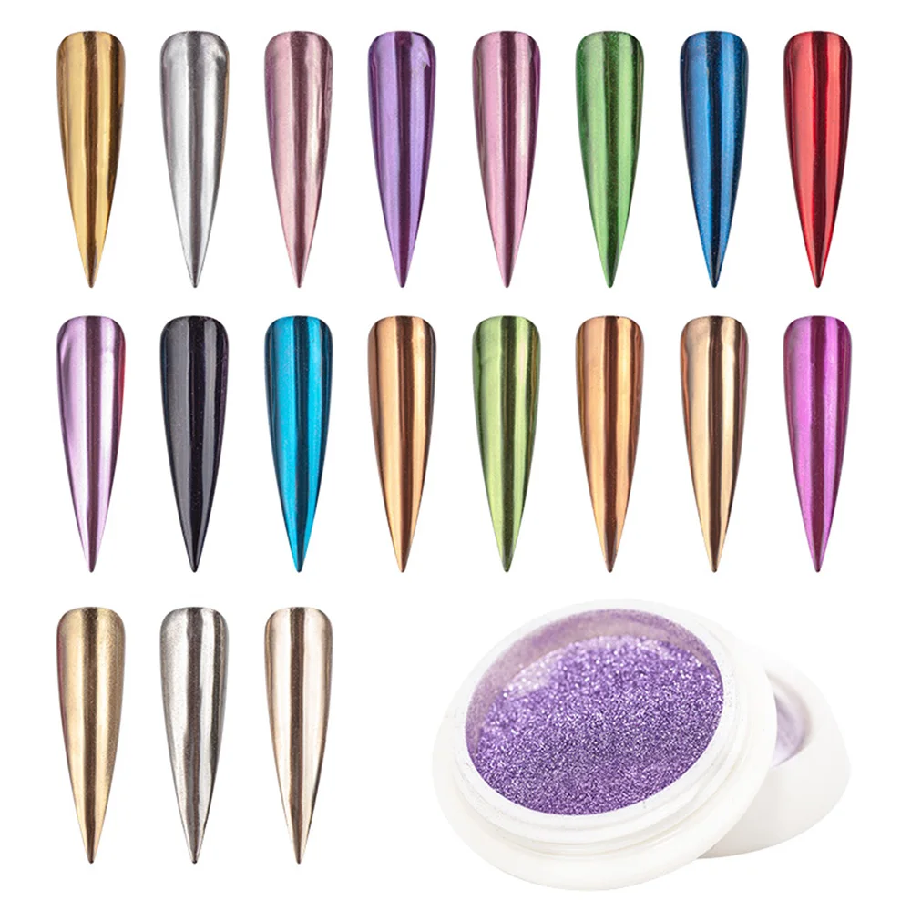 0 5 г/бутылка хром лак для ногтей порошок Волшебное зеркало Аврора эффект Dip