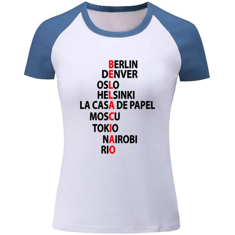 Женская футболка Bella Ciao La resistencia винтажный короткий рукав La Case De Papel тройники топы хлопок дом бумаги футболка - Цвет: 13