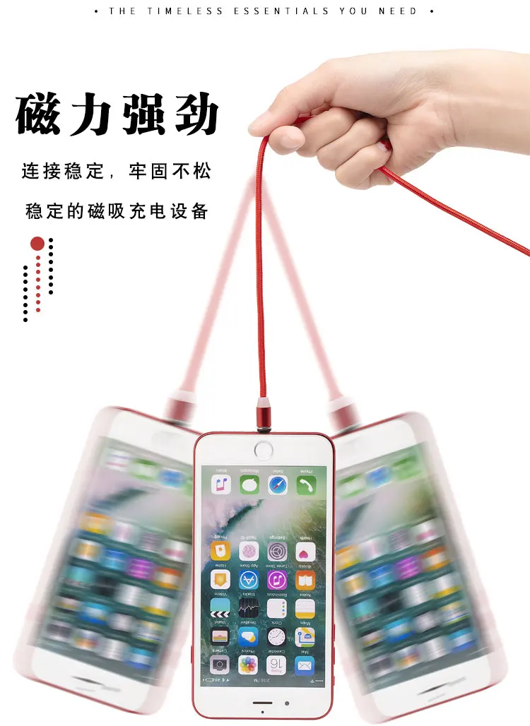 Магнитный usb-кабель 100 см для зарядки Apple iPhone 11 PRO X XS MAX XR 5 5S SE 6 6S 7 8 Plus ipad mini air 2