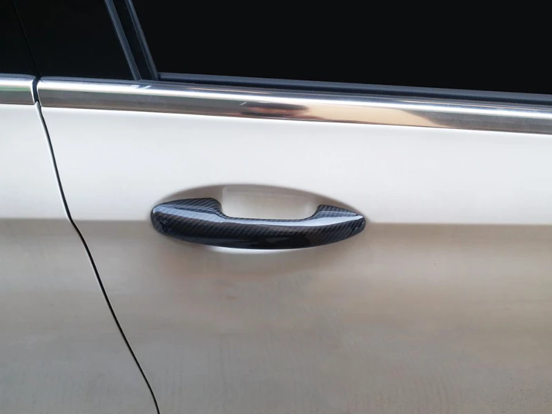 Настоящее углеродное волокно авто наружная Дверная ручка Крышка для Mercedes Benz E Class W213 автомобильный Стайлинг