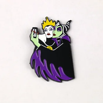 

Fashion Sale Metal Brooch Movie and TV Peripherals Maleficent Custom Cosplay Props Accessories Holiday Gift Backpack Decoration