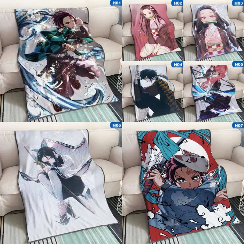 Одеяло Kimetsu no Yaiba для косплея «сделай сам», мягкий фланелевый теплый воздушный плащ, размер s 150*100 см