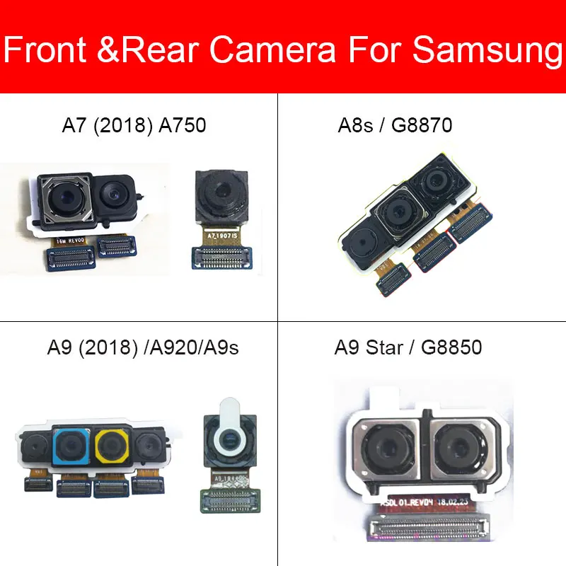 Основная Передняя и задняя камера для Samsung Galaxy A7 A8s A9 A9s Star 2018 A750 A920 G8850 большая Samll