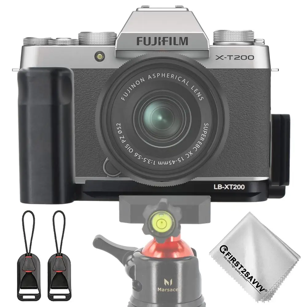 Camera L Plate Bracket Arca Swiss Tripod Head Holder LB Hand Grip for Fujifilm X-T200 XT200