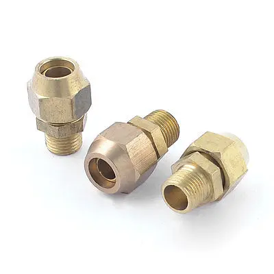 

3pcs Brass 1/8"PT Male Thread 5/16" Hose Air Fittings Quick Coupler Connector