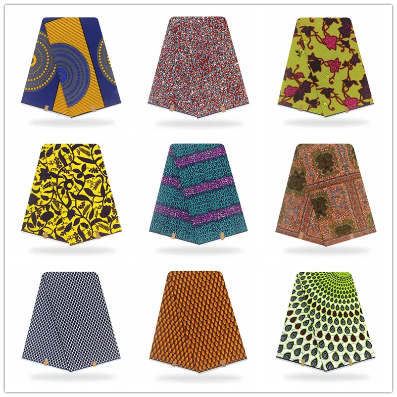 Африканская батик, восковая ткань, пагне, воск, Анкара, восковая ткань, Африканский воск, принты золотого цвета, тонкая ткань, 6 ярдов, для шитья свадебного платья