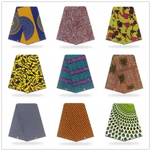 Африканская батик, восковая ткань, пагне, воск, Анкара, восковая ткань, Африканский воск, принты золотого цвета, тонкая ткань, 6 ярдов, для шитья свадебного платья