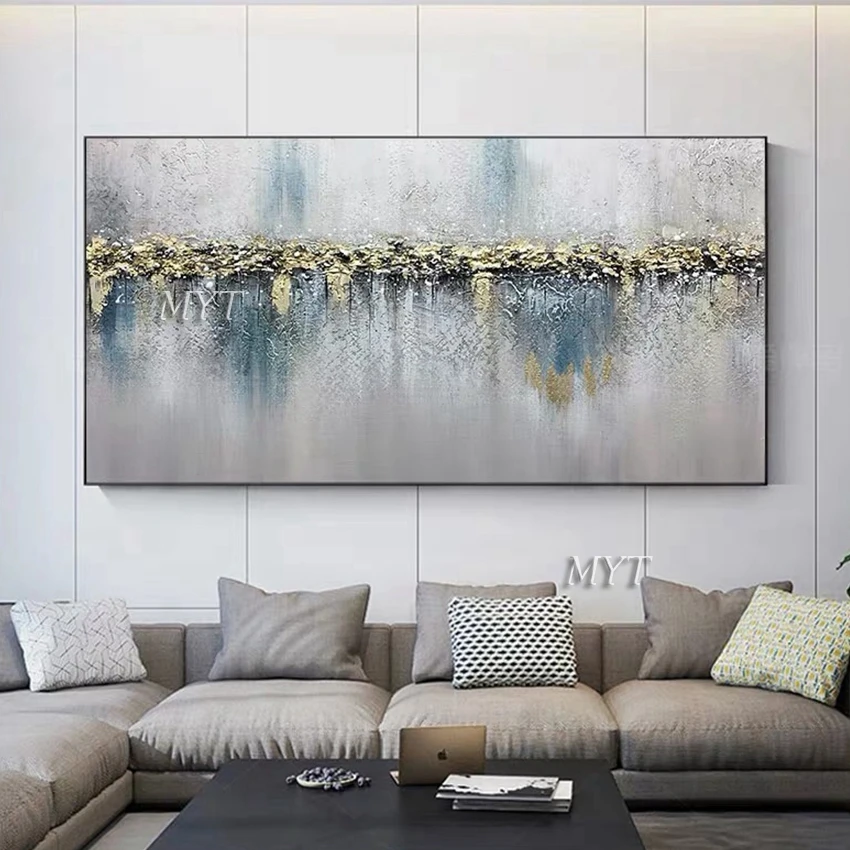 Günstige 100% hand bemalt moderne ölgemälde landschaft, öl auf leinwand, kunst gold abstrakte, hause dekoration wand karte