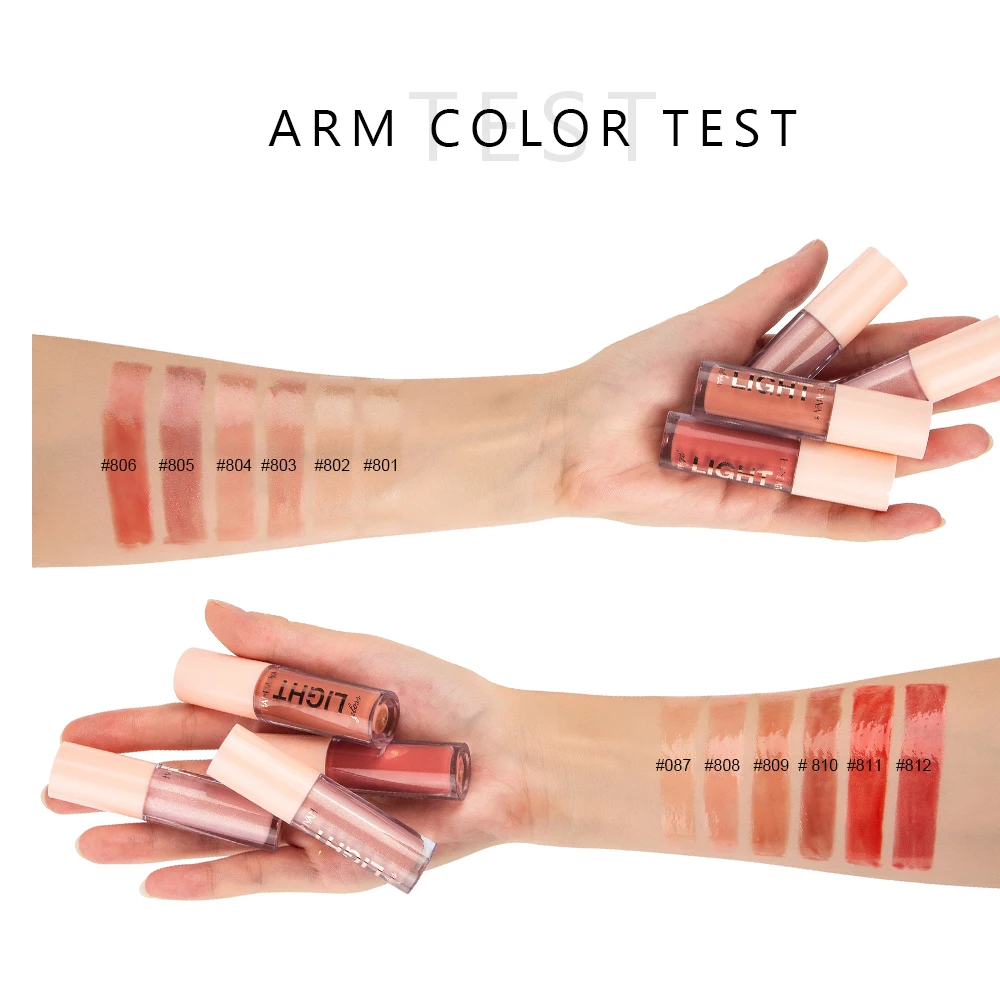 Description Picture 5 of itemMirror Pearl Lip Gloss Waterproof Lasting Moisturizing Glitter Lip Glaze Women Shimmer Plumping Lip Makeup Cosmetics 12 Colors