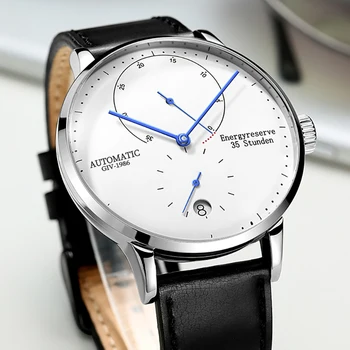 

GIV Men's Watch Automatic Male Luxury Brand Famous Waterproof Wristwatch Stop Second Function Mechanical Watches Часы Relogio