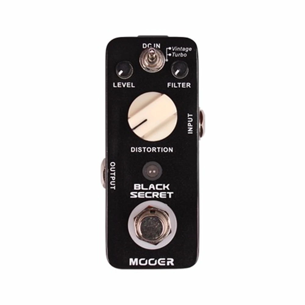 

MOOER Black Secret Micro Mini Distortion Electric Guitar Effect Pedal True Bypass Full Metal Shell Guitar Parts & Accessories