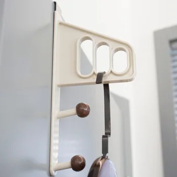 

Multi-function Sturdy Metal Reversible Over Door Hooks Door Hanger for Key Clothes Wall Hangings