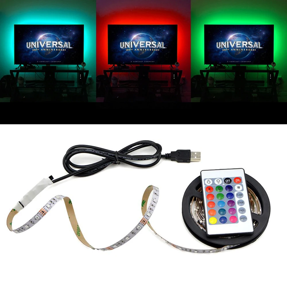 5V шкаф лампы светодиодные для шкафа USB лампа 0 5 HDMI кабель 1 м 2 3 4 кухонная полоска