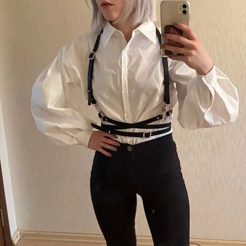 

CKMORLS Woman Belt Leather Bondage Set Ggothic Clothes Accessories Sexy Punk Clothing Garters Belt Sexy In Stock Stocking Belt