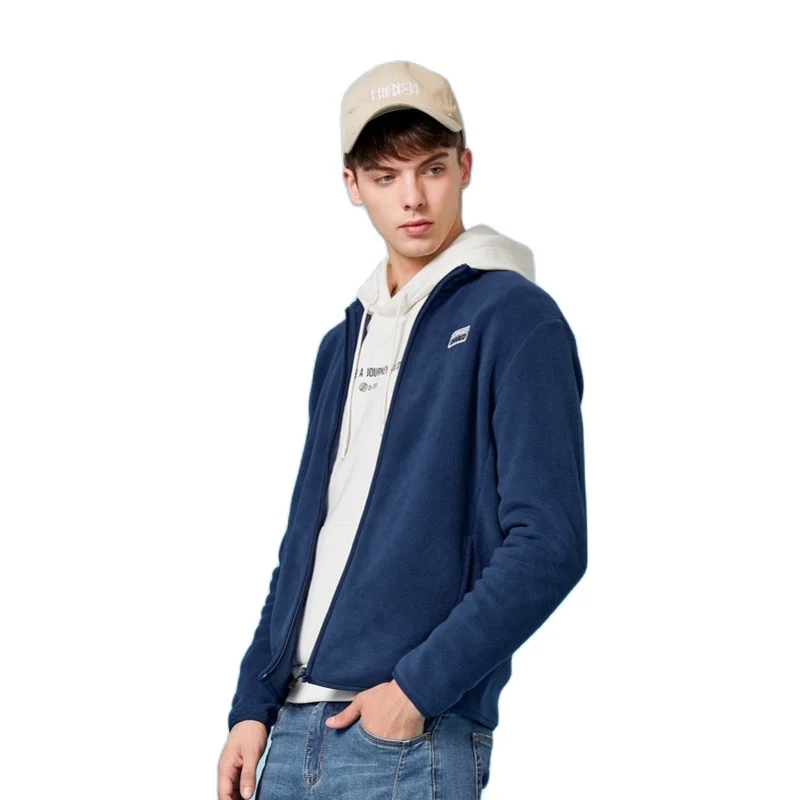 SEMIR мужская флисовая куртка с длинными рукавами воротником стойкой повседневная