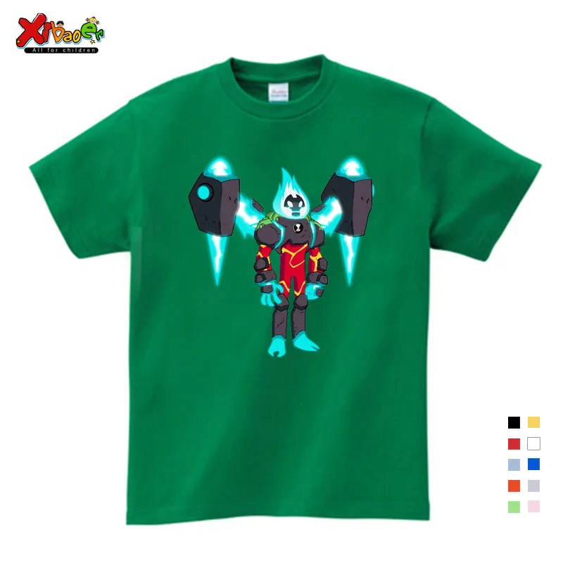 Новинка года; детская футболка Omnitrix Ben 10 оригинальная детская футболка летние топы для маленьких мальчиков и девочек; футболки с героями мультфильмов; Новинка