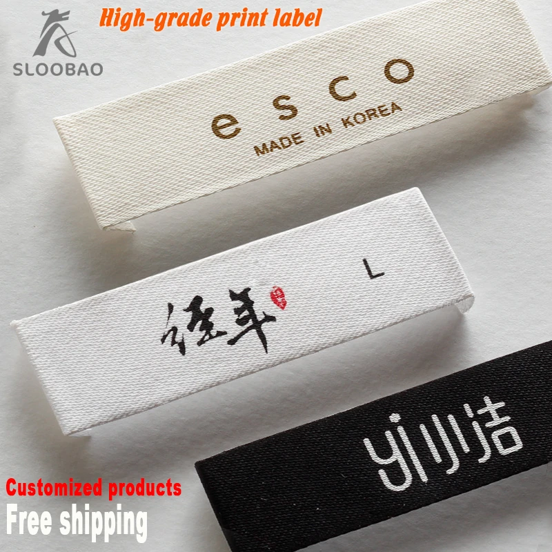 width 1.5cm Custom printed tags ribbon fabric Customized Garment Woven Label Shoe Labels Printed Care Label Tag Label Ribbon