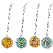 12 созвездий металлическая Закладка кулон для блокнота книга по ПП Овен рыбы Водолей Лев Скорпион весы Близнецы Ювелирные изделия