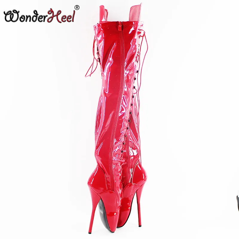 Wonderheel новинка высокие облегающие сапоги в балетном стиле на очень высоком