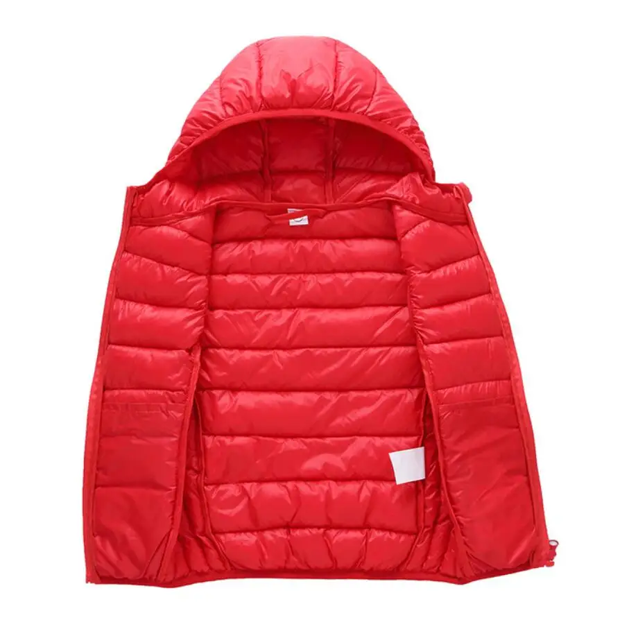 Autumn Winter Fashion Hooded Kids Waistcoat Thick Vest Jackets For Boys Clothes Baby Girls Warm Coat Light Down Jacket Kids Vest Kids Winter Outerwear