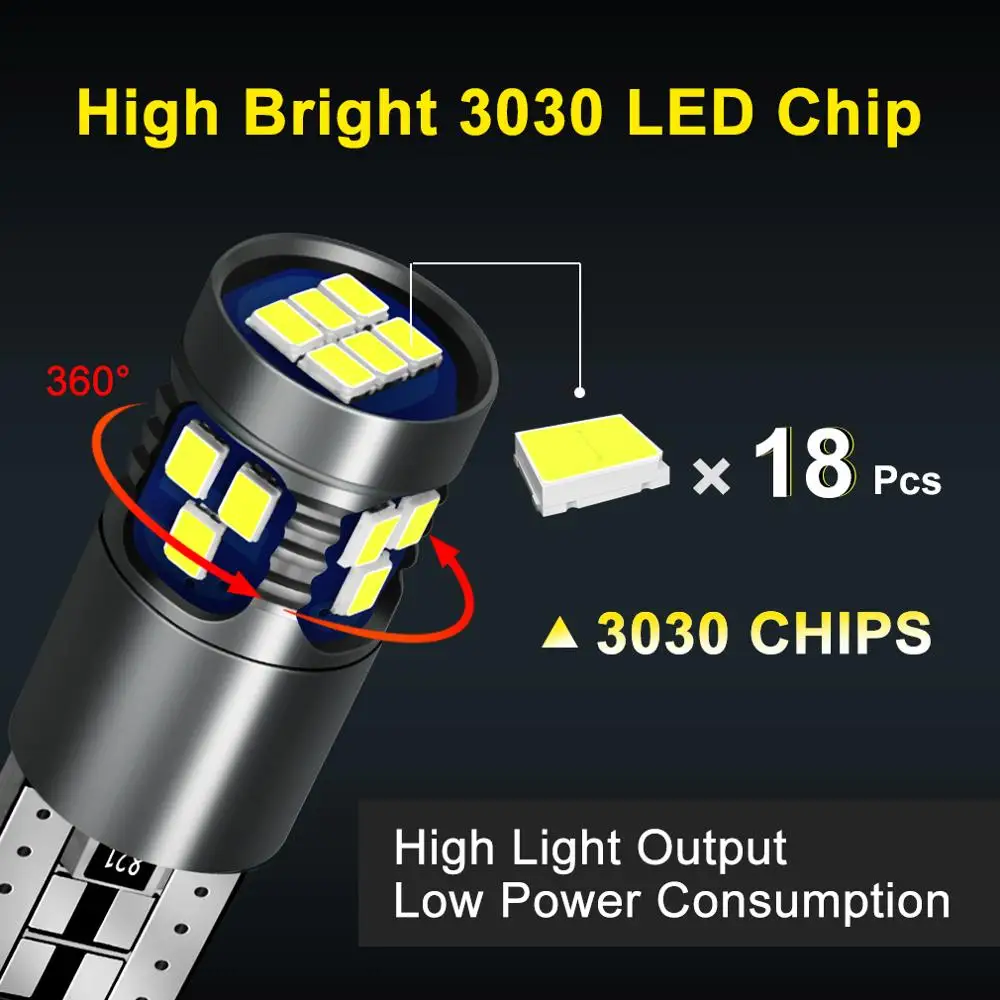 Canbus LED 194 168 T10 W5W 18pcs 3030 LED Ĩ,  , ڵ ׸ , ,  , ڵ  12V, 2 
